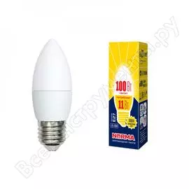 Светодиодная лампа Volpe LED-C37-11W/WW/E27/FR/NR UL-00003815