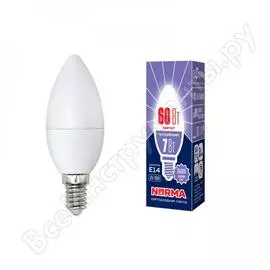 Светодиодная лампа Volpe LED-C37-7W/DW/E14/FR/NR UL-00003794