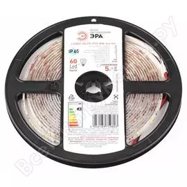 Светодиодная лента ЭРА LS2835-60LED-IP65-WW-eco-5m Б0035592