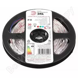 Светодиодная лента ЭРА LS5050-30LED-IP20-RGB-eco-5m Б0035602