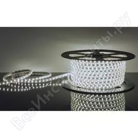 Светодиодная лента elektrostandard, 220v, 14.4w, 60led, 5050, ip65, 6500k, белый, 50м, lstr a033710