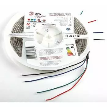 Светодиодная лента ЭРА LS5050-60LED-IP65-RGB-eco-5m Б0002347
