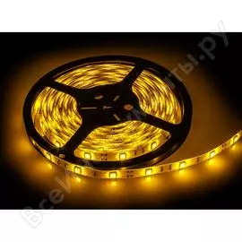 Светодиодная лента llt ls 50y-30/65 30led 7.2вт/м 12в ip65 желтая 4690612000640