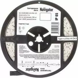 Светодиодная лента Navigator 71 763 NLS-3528CW60-4.8-IP65-12V R5 71763