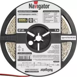 Светодиодная лента Navigator 71 411 NLS-3528WW120-9.6-IP65-12V R5 71411
