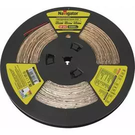 Светодиодная лента Navigator 71 246 NLS-3528WW60-4.8-IP20-12V-R50 71246