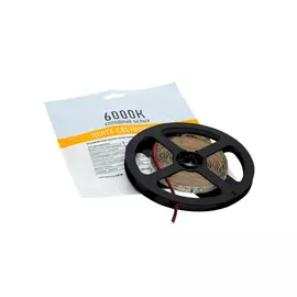 Светодиодная открытая лента swg 4,8 вт/м smd2835 60 диодов на м. ip20 холодный белый 12в 00-00001472