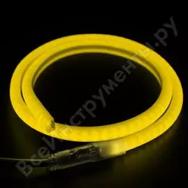 Светодиодный гибкий неон neon-night smd 12х12ммформа-d , бухта 100м, 120led/метр, жёлтый 131-071