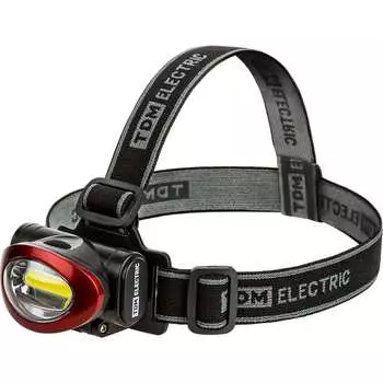 Светодиодный налобный аккумуляторный USB фонарь TDM SQ0350-0071