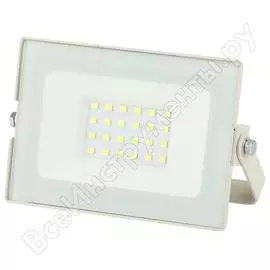 Светодиодный прожектор эра lpr031065k020 20вт 1600лм 6500к 122x75x35 белый корпус б0043570