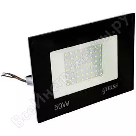 Светодиодный прожектор Gauss LED 50W COB 285x235x138mm IP65 6500К 1/4 613100350