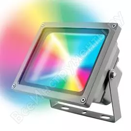 Светодиодный прожектор с пультом ду uniel ulf-s01-30w/rgb/rc ip65 110-240в. ul-00001034