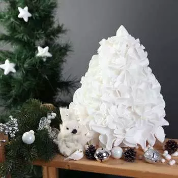 Светодиодный светильник Uniel ULW-R07 T/WHITE+GREEN/150C/A Ель белая UL-00009404