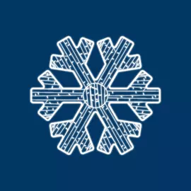 Световая фигура neon-night снежинка, 125х120 см, белый 501-359