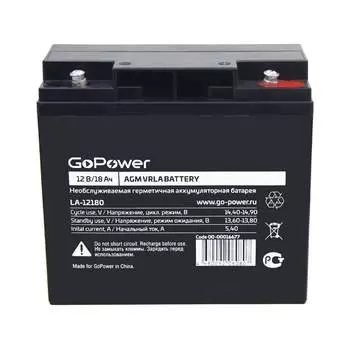 Свинцово-кислотный аккумулятор GoPower LA-12180 00-00016677