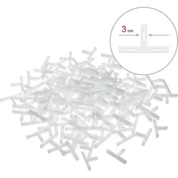 Т-образные крестики для кафеля ЗУБР 33813-3