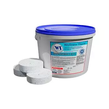 Таблетки для комплексной обработки воды в бассейнах Wellness therm МУЛЬТИЭКО 5 В 1 877437