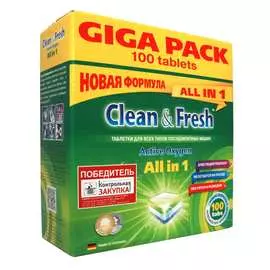Таблетки для посудомоечных машин Clean&Fresh Clean&Fresh Allin1 giga Cd13100