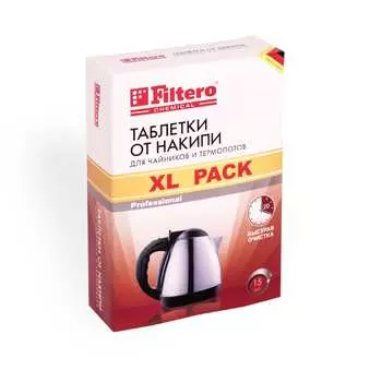 Таблетки от накипи для чайников FILTERO XL Pack 609