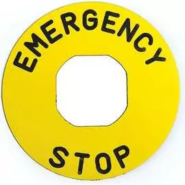 Табличка аварийной кнопки EMAS BET90P