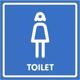 Табличка Контур Лайн Туалет женский 12FC2123