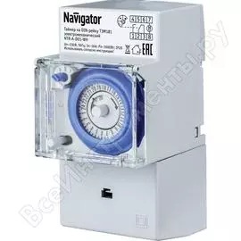 Электромеханический таймер на DIN-рейку Navigator NTR-A-D01-GR 61560