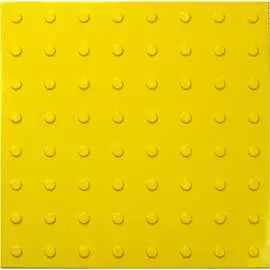 Тактильная плитка PALITRA TECHNOLOGY преодолимое препятствие, поле внимания 50245-2-PVC-500x500x4-Y-10