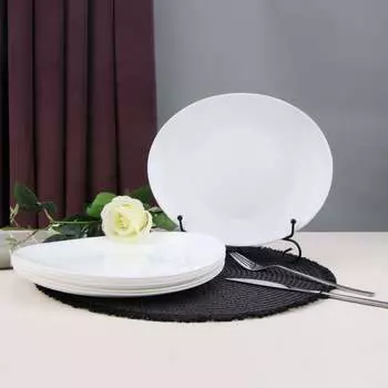 Тарелка Arya Home arya ellipse обеденная, из опалового стекла 8680943224057