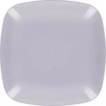 Тарелка ЗПИ "Альтернатива" Квадро плоская серый М8045