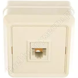 Одноместная телефонная розетка IEK ОКТАВА ETO10-K01-DC