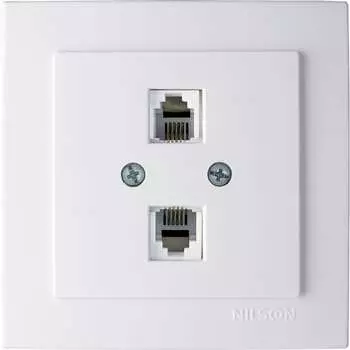 Телефонная, друхместная розетка Nilson TOURAN-ALEGRA-THOR 24111041
