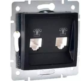 Телефонная двойная розетка Lezard KARINA 707-4288-138