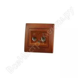 Телефонная двойная розетка Lezard MIRA 701-0801-138