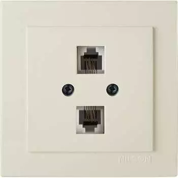 Телефонная, двухместная розетка Nilson TOURAN-ALEGRA-THOR 24121041