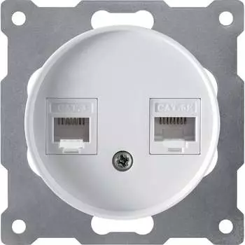 Телефонная/компьютерная двойная розетка OneKeyElectro 2172771