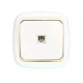 Телефонная розетка BYLECTRICA ГАРМОНИЯ ЛЮКС ТР4-023 з