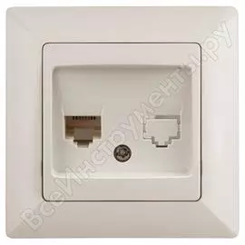 Телефонная розетка Intro Solo 430202 Б0043376