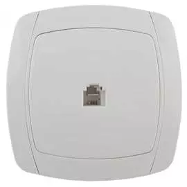 Телефонная розетка СВЕТОЗАР CITY LIGHT SV-54217-W