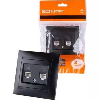 Телефонная розетка TDM ELECTRIC Лама SQ1815-0619