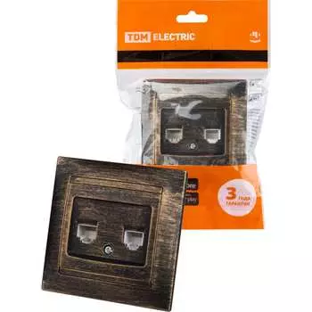 Телефонная розетка TDM ELECTRIC Лама SQ1815-0760