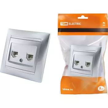 Телефонная розетка TDM ELECTRIC Лама SQ1815-0218