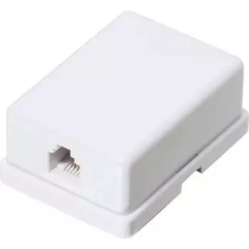 Телефонная розетка TWIST J-6P4C-1P-TWCS