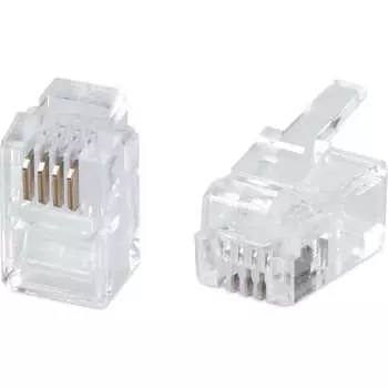 Телефонный коннектор для телефонных трубок Cabeus 4P4C