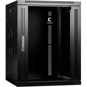 Телекоммуникационный настенный разобранный шкаф Cabeus SH-05F-15U60/35-R-BK