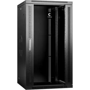 Телекоммуникационный настенный разобранный шкаф Cabeus SH-05F-22U60/45-R-BK