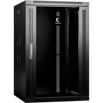 Телекоммуникационный настенный разобранный шкаф Cabeus SH-05F-18U60/45-R-BK
