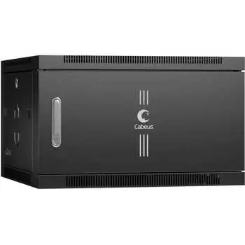 Телекоммуникационный настенный шкаф Cabeus SH-05F-6U60/45m-BK