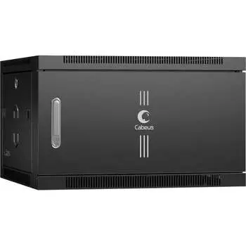 Телекоммуникационный настенный шкаф Cabeus SH-05F-6U60/60m-BK