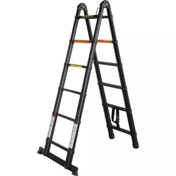 Телескопическая лестница-стремянка Rockforce RF-UP190-M