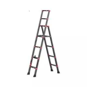 Телескопическая лестница-стремянка WORKY BLACK ARD257795